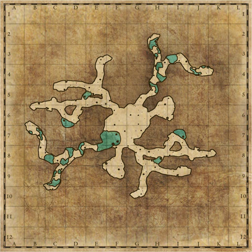 Bahamar, Ancient Underground Hiding Place 1F map image